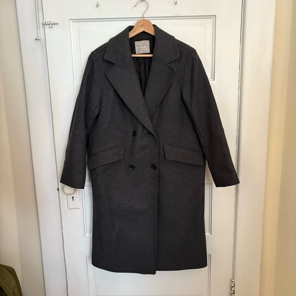 Everlane The Italian ReWool Overcoat, Size 4